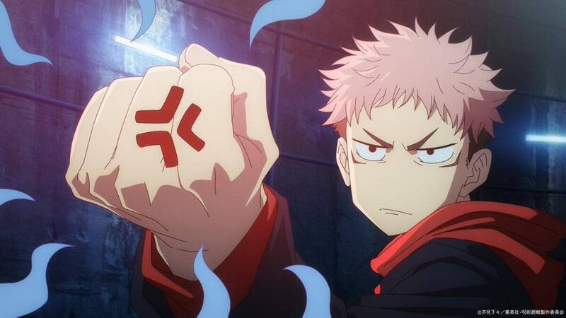 《亞人》主角永井圭風采被搶走，與《咒術迴戰》主角虎杖悠仁（圖）類似。（翻攝自推特／animejujutsu）