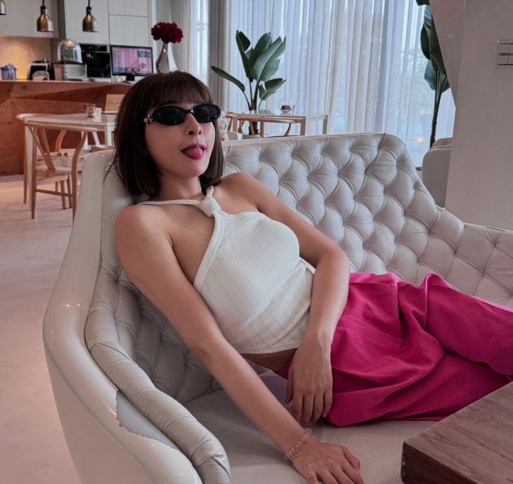 峮峮表示平常有健身習慣。（翻攝自IG）