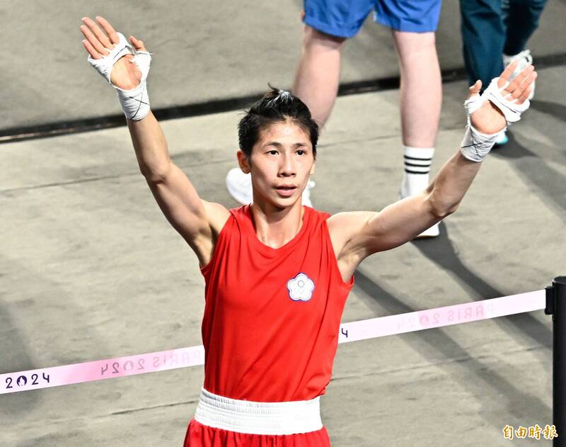 台灣拳擊選手林郁婷。（記者陳志曲攝）