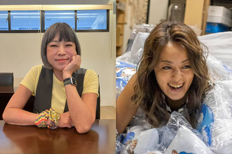 資深媒體人范琪斐（左）、《百靈果News》主持人凱莉。（本報合成圖，翻攝自臉書）