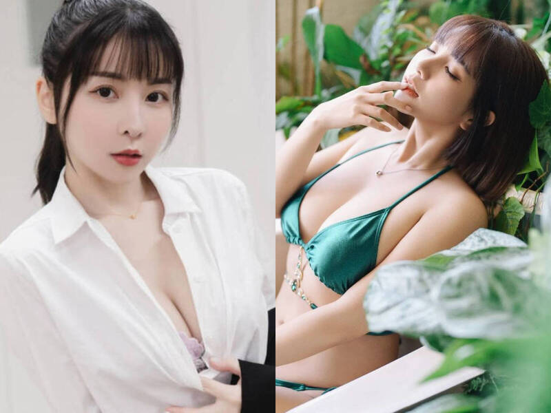 吳夢夢（右）追求者送禮，竟放胎尼照片。（翻攝自IG）