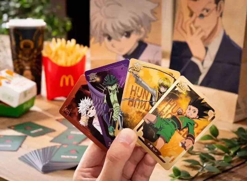 麥當勞聯名日本經典動漫《HUNTER×HUNTER獵人》。（麥當勞提供）