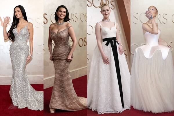 奧斯卡》62歲黛咪摩兒鑲鑽美翻！甜茶提摩西夏勒梅變小金人 - 自由娛樂