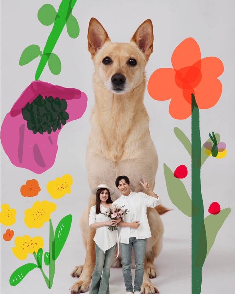 孫協志與夏宇童登記結婚。（翻攝臉書）