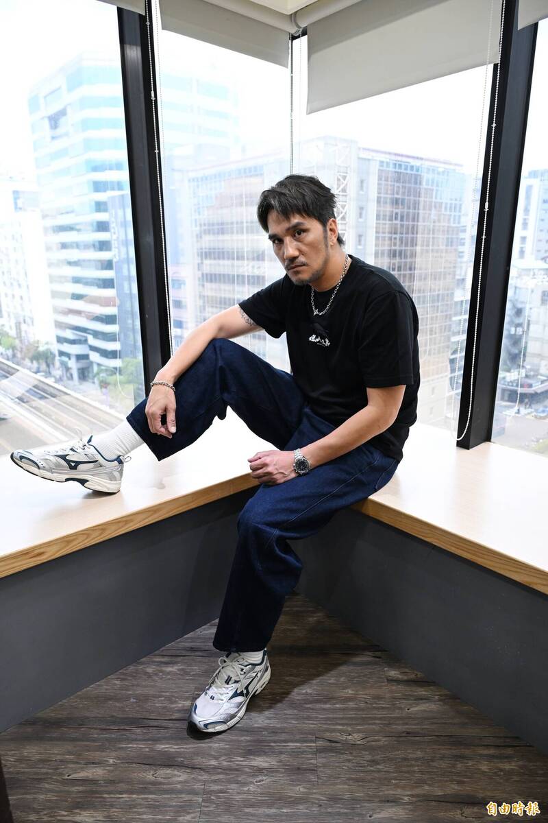 馬志翔演出台片《獵人兄弟》。(記者胡舜翔攝)