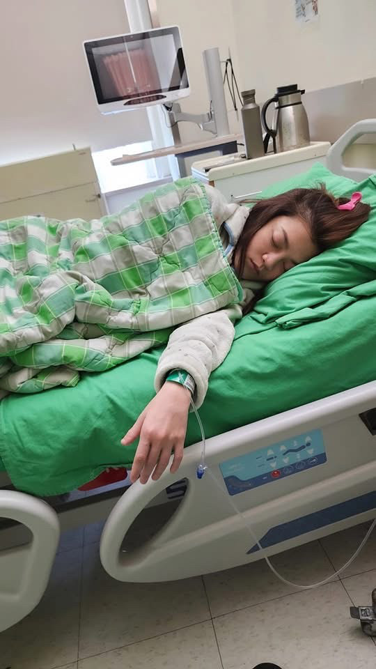 葉欣眉日前動手術。（翻攝自臉書）
