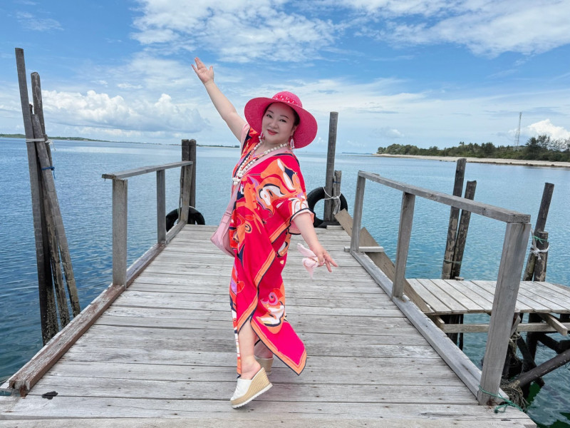 白冰冰有空就喜歡四處走走旅遊。（長興影視提供）
