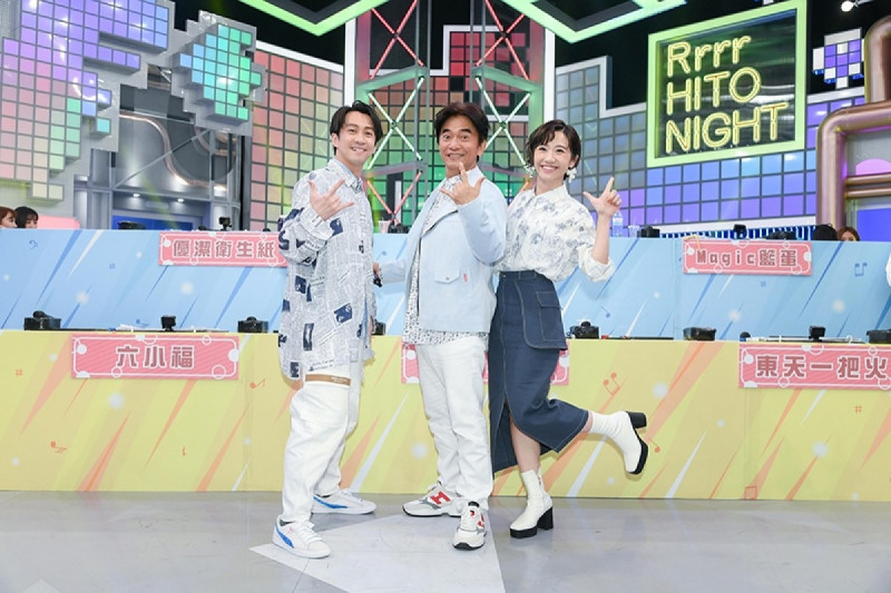 吴宗宪、陈汉典、Lulu黄路梓茵三人共同主持《综艺大热门》。 （好看娱乐提供）