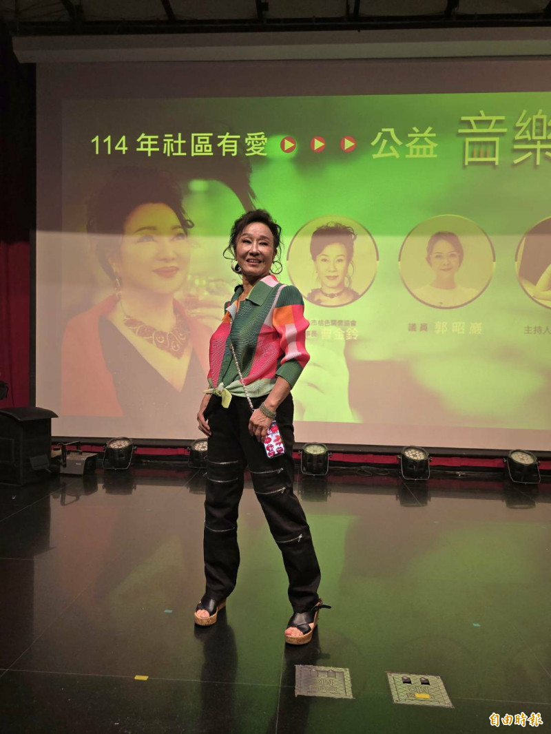 國寶級舞蹈家曹金鈴辦公益音樂會，名媛閨密都共襄盛舉。（記者胡如虹攝）