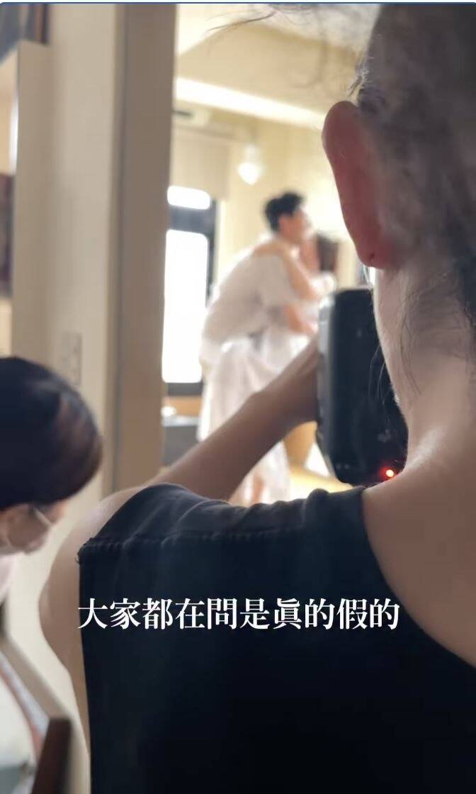 劉品言公開拍攝婚紗花絮,表示一切都是真的。(翻攝自IG)