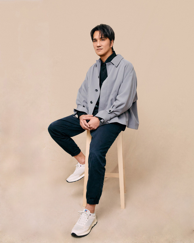 馬志翔難忘當娃娃兵教官「1打50」，與小朋友做互動式演講，操翻自己。（力天娛樂提供）