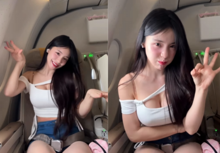 李多慧飛機上熱舞！狂扭12秒片網看暈：會以為遇亂流