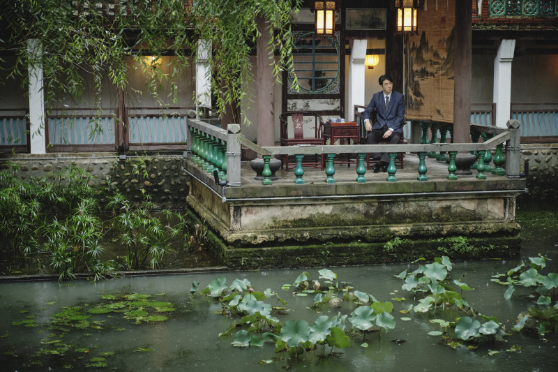 時代劇《商魂》入圍多項金鐘獎，並至深具時代感的板橋林本源園邸取景拍攝。（新北市新聞局提供）