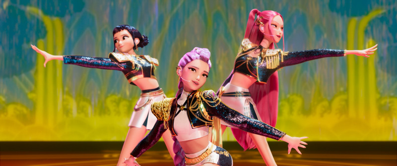 《Kpop 獵魔女團》在網路上掀起討論。（Netflix提供）