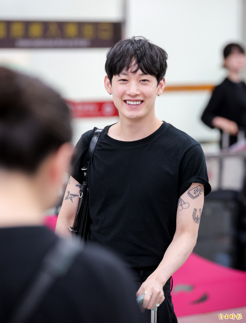 日本R&B創作歌手TAIL（向井太一）笑容可掬。（記者王文麟攝）