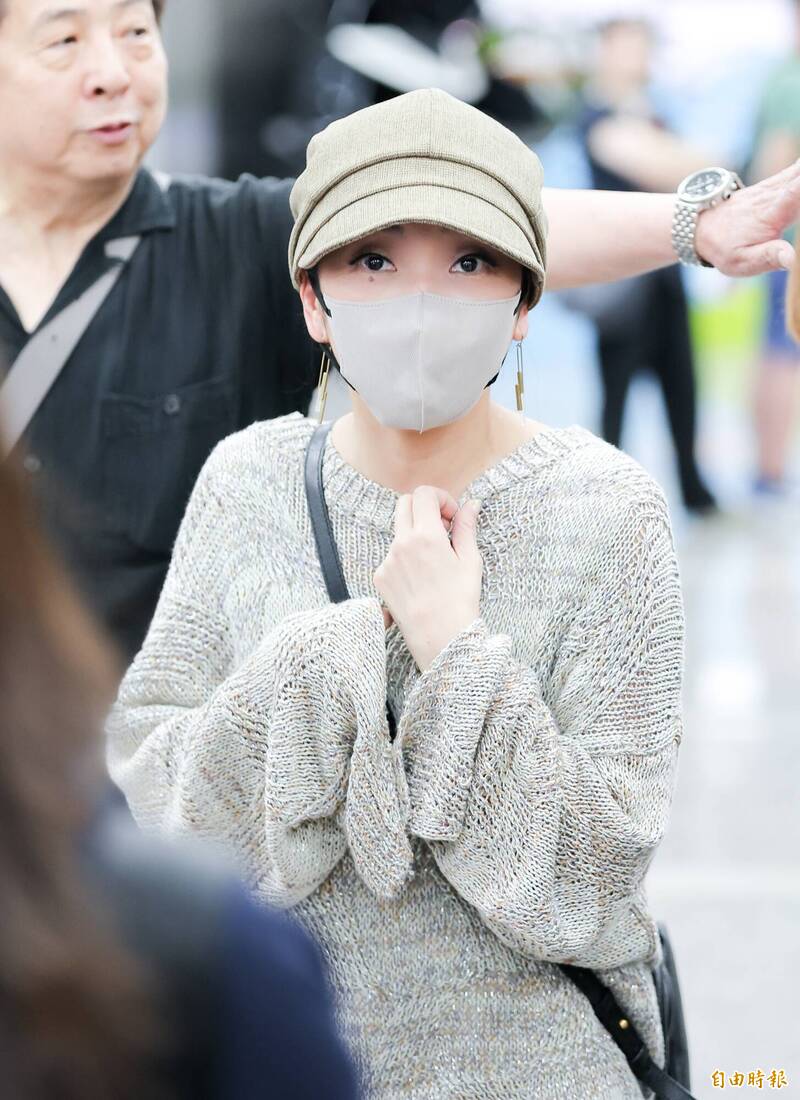 金曲獎表演嘉賓米希亞MISIA抵台。（記者王文麟攝）