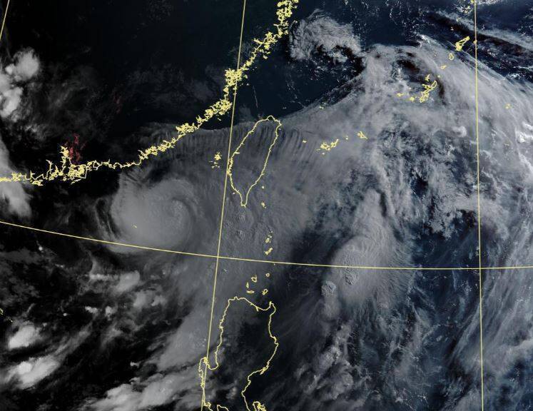 今（6）日受到「丹娜絲」颱風及外圍環流影響，雨勢將由南往北逐漸增加，上半天的降雨主要在中南部、東半部地區及北部山區，下半天北部平地也會有雨。（圖擷取自中央氣象署）