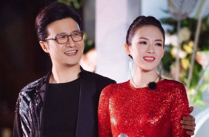 中國男歌手汪峰（左）與影后章子怡曾有一段婚姻。（翻攝自微博）