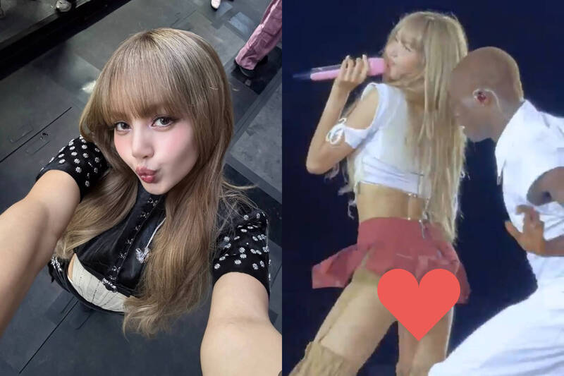 Lisa熱舞影片因裙底「一片肉色」，而遭網友瘋傳。（翻攝自IG/X）