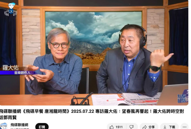 羅大佑接受唐湘龍專訪 語出驚人「大罷免太怪了」