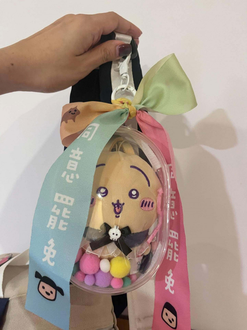 林雨宣藉由娃包表態支持大罷免。（翻攝自threads）