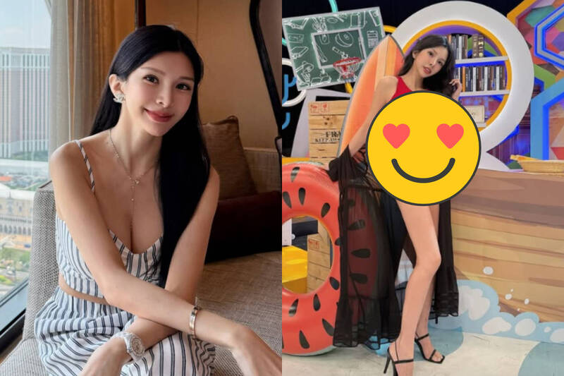 國光女神辣穿泳裝上節目 胸前挖空激露巨型車頭燈