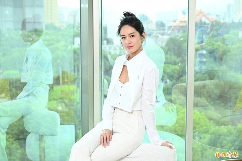 Janet今出席影集《零日攻擊》宣傳活動時被問及當時狀況。（記者胡舜翔攝）