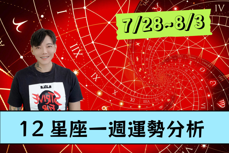 【12星座一週運勢7/28-8/3】盤點「水逆重災區」…開運色＆吉利數字一次看