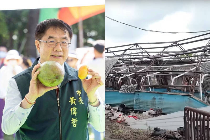 台南市長黃偉哲（左）近日公開針對YTR「陳乖乖」所拍攝的影片（右）進行回應說明。（翻攝自FB/YouTube）