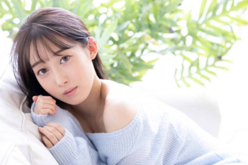 日本AV女優咲野瑞希擁有F罩杯飽滿美胸。（翻攝自X）