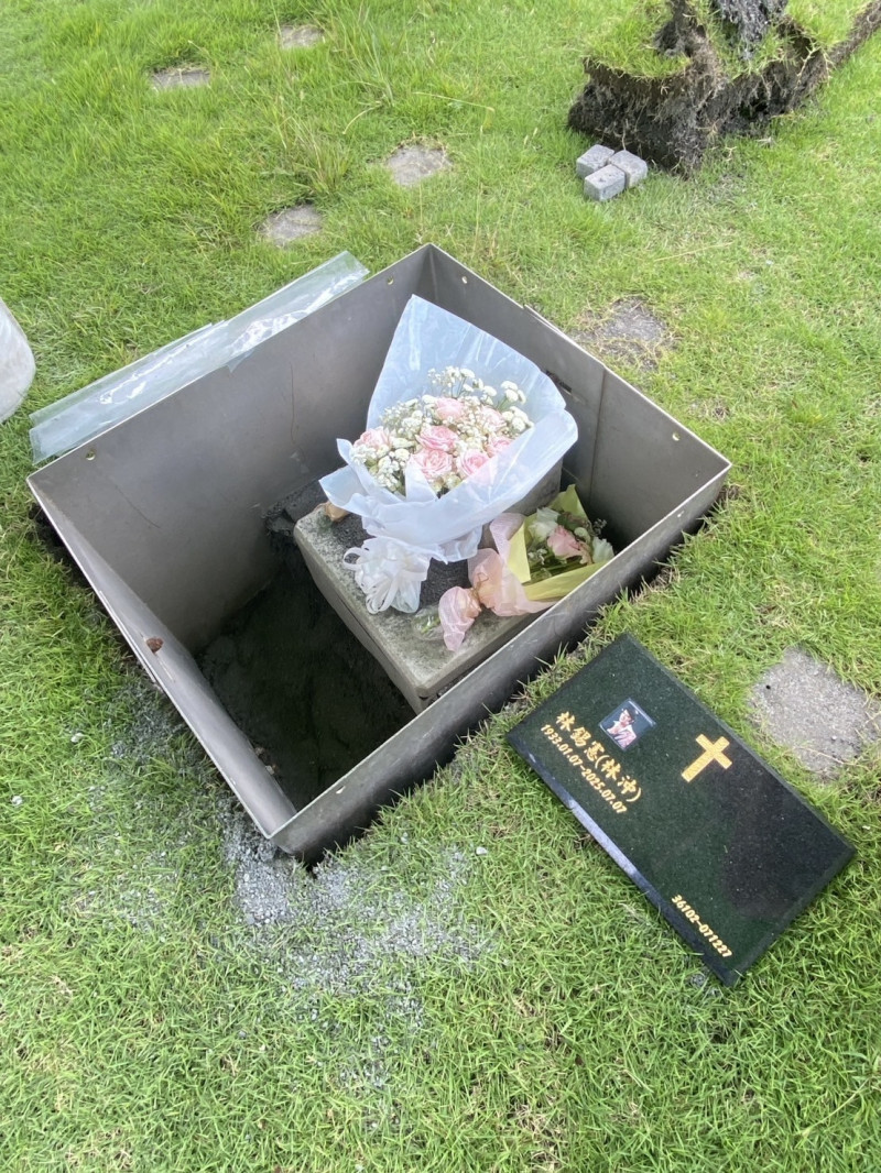 林沖長眠在基福山生命園區。（林沖兒子林凱文提供）