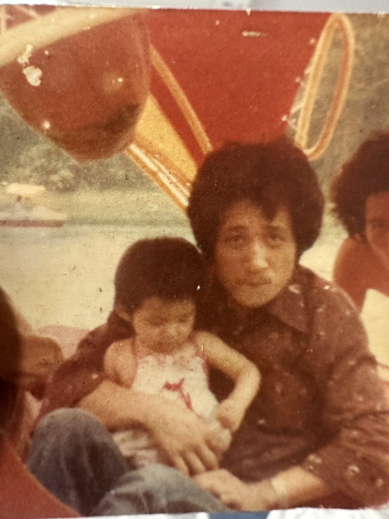 羅美玲與爸爸感情很好。（羅美玲提供）