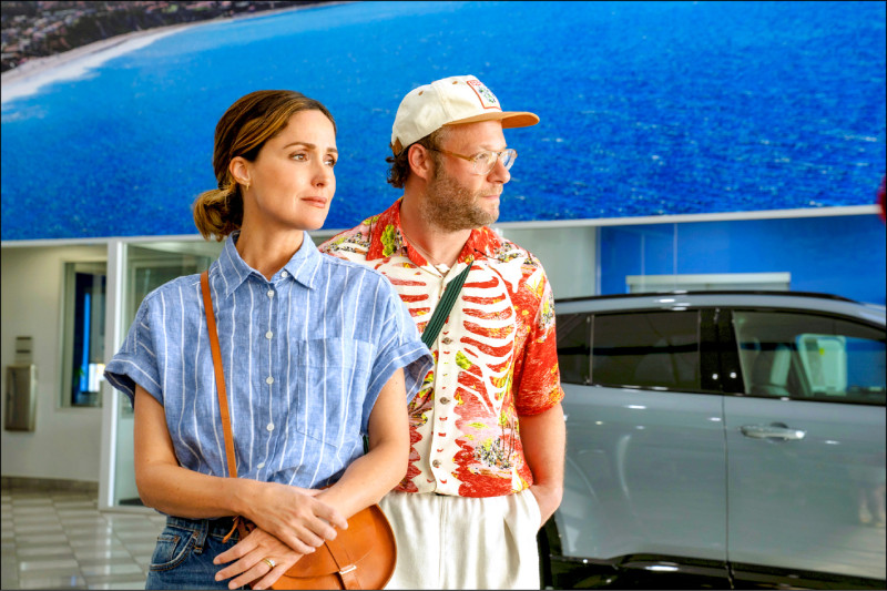 塞斯羅根（右）和蘿絲拜恩點頭回歸，是讓《柏拉圖式關係》發展第2季的關鍵。（Apple TV+提供）