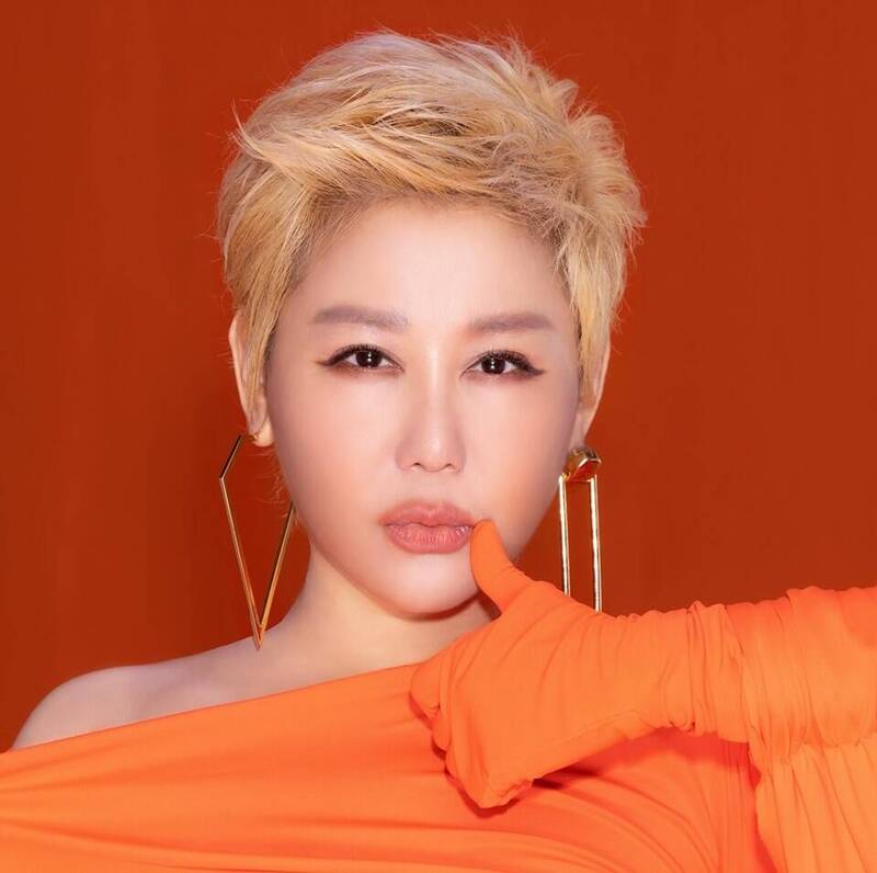 藍心湄蜜唇相當性感。（翻攝自藍心湄臉書）