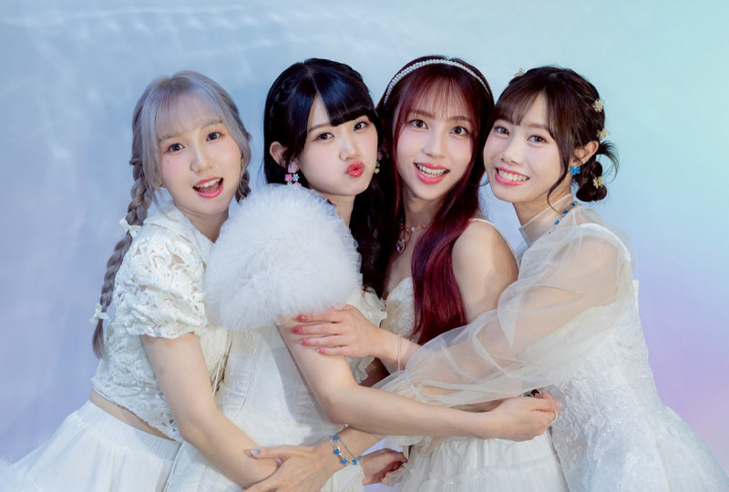 AKB48 Team TP 劉曉晴（左起）、林于馨、林易沄、蔡亞恩都擁有許多粉絲支持。（好言娛樂提供）