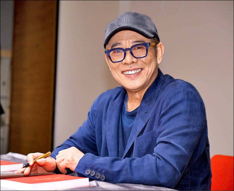 李連杰前年來台宣傳新書，自嘲「我還沒死」澄清烏龍死訊。（記者王文麟攝，資料照）