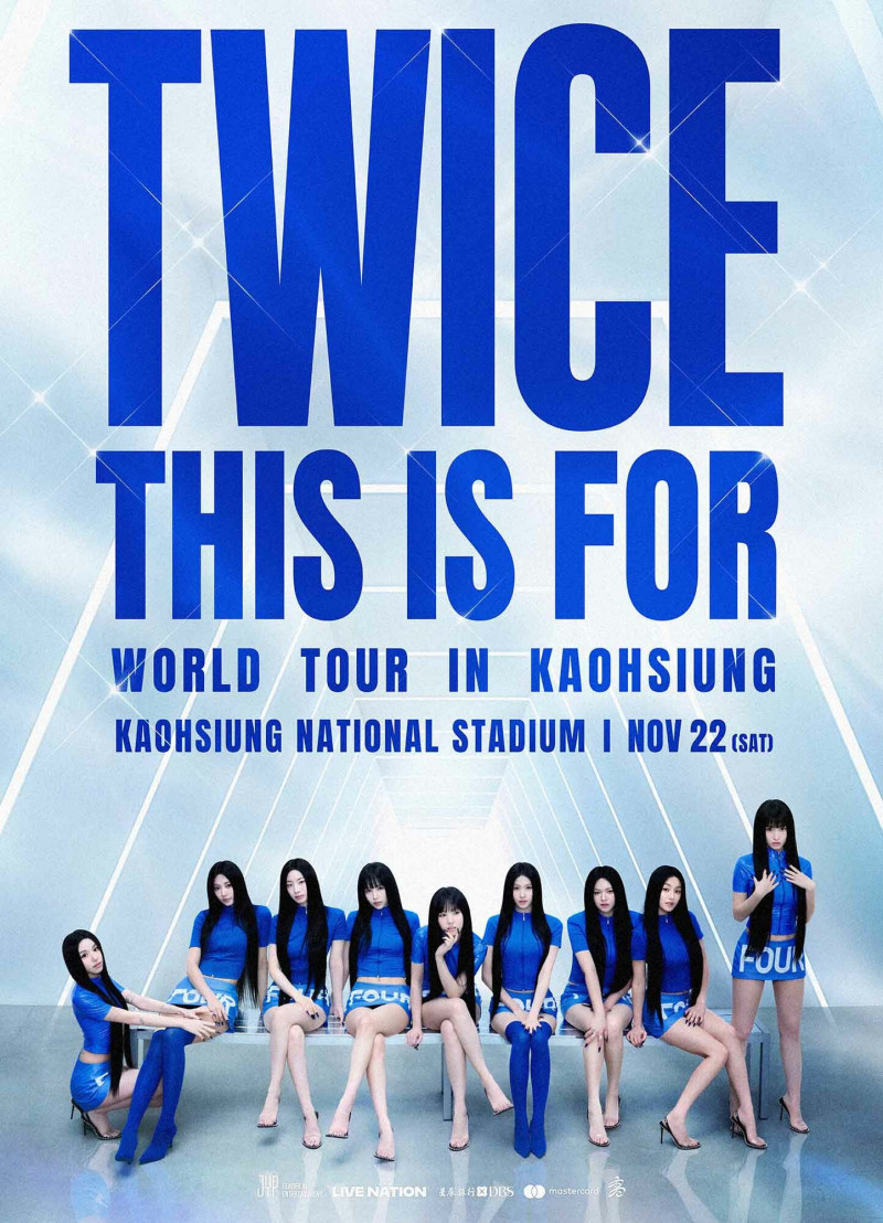 TWICE首登高雄世運主視覺。（Live Nation Taiwan提供）