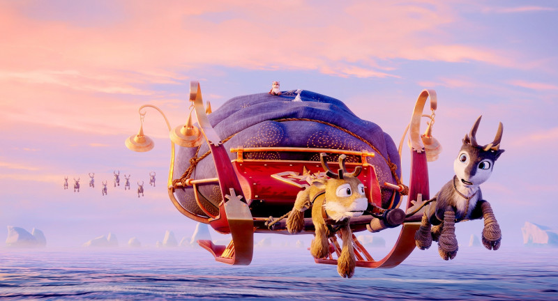 《馴鹿大冒險：超越北極光》快遞聖誕禮物馴鹿升格為主角。（海鵬提供）