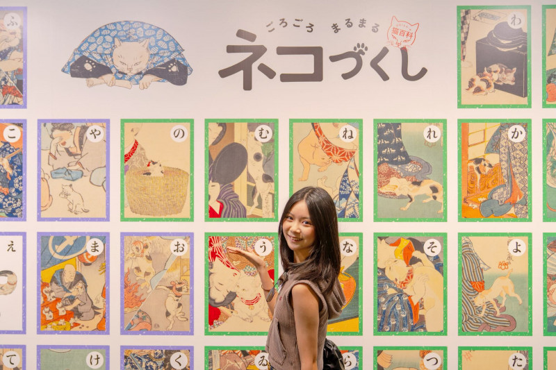 于卉喬去許多知名景點與展覽參觀。 （光意娛樂提供）