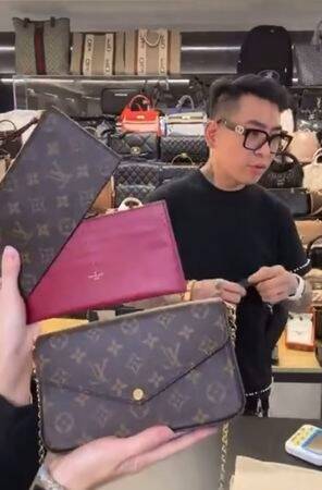 蹦闆強調，二手精品不一定比較便宜，有些是限量貨或需配貨的商品。（翻攝自臉書）