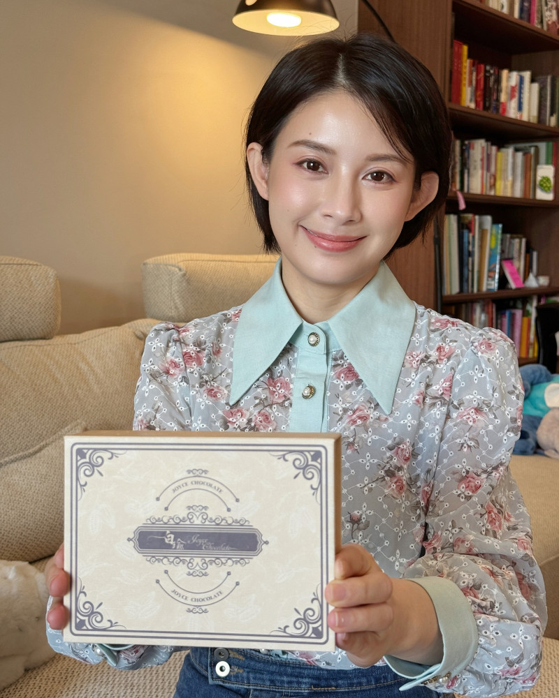 白瑜近期與精品巧克力品牌的合作。(經紀人提供)