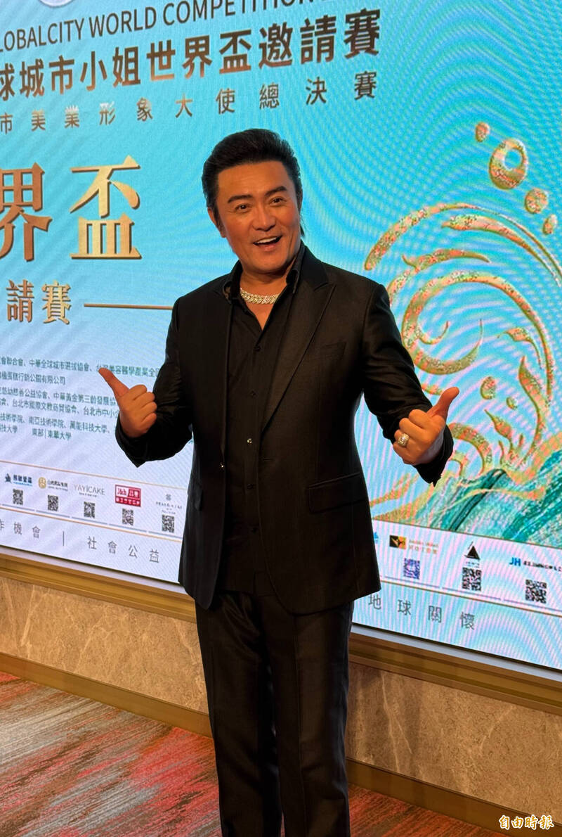 李㼈近來為電影《突破三千米的泳氣》勤跑宣傳。（記者傅茗渝攝）