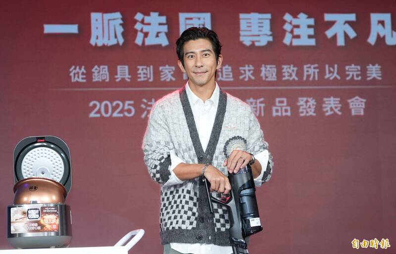 修杰楷今出席法國廚電品牌代言活動。（記者潘少棠攝）