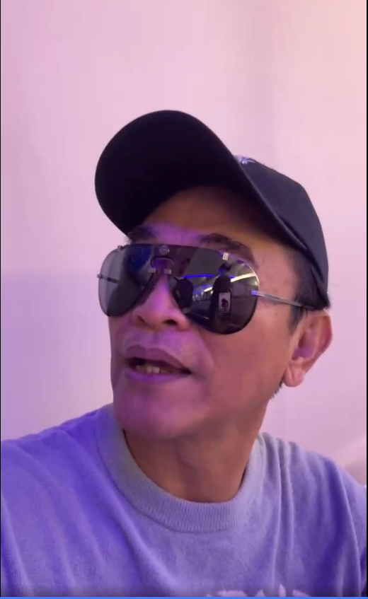 吳宗憲稍早向媒體進一步爆料，Lulu與陳漢典其實早在1年前就開始交往。（翻攝自直播畫面）