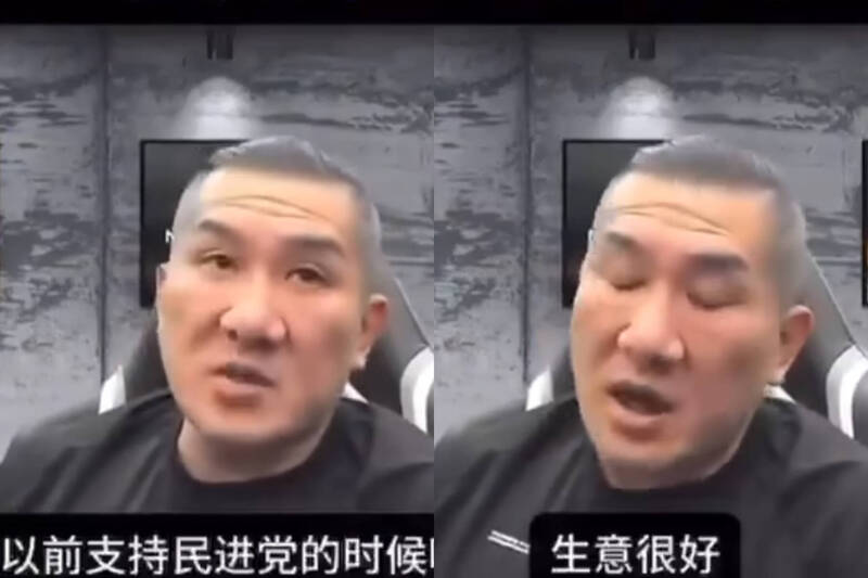 館長認以前支持民進黨時，生意都相當好。（翻攝自臉書）