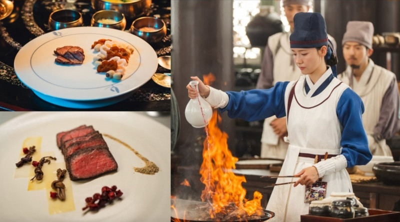 潤娥在《暴君的廚師》端出一道道美味料理，讓人食指大動。（翻攝自X）