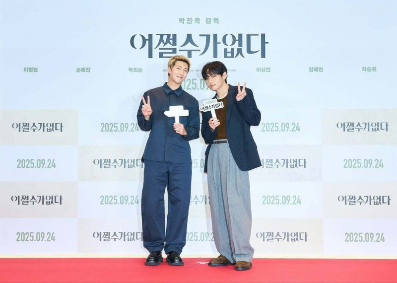 《徵人啟弒》BTS防彈少年團RM（左）、V。（龍祥電影提供）