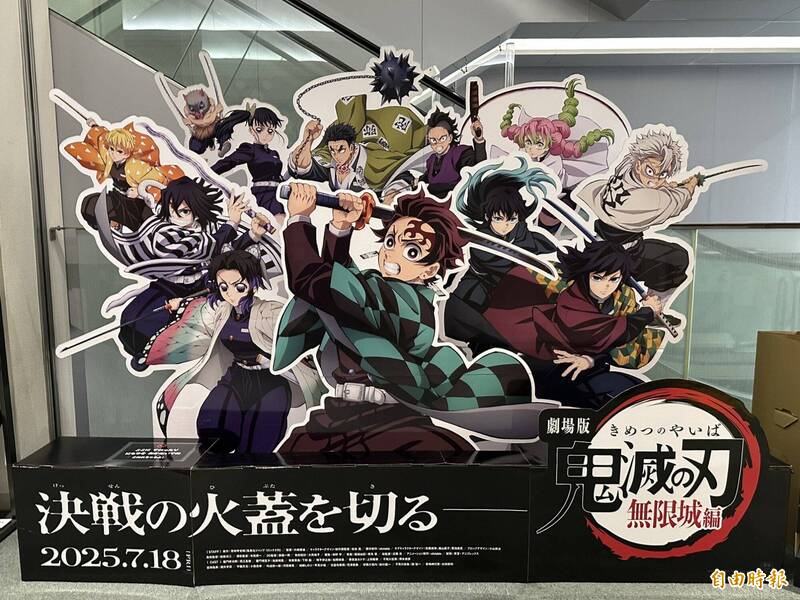 《劇場版「鬼滅之刃」無限城篇 第一章 猗窩座再襲》在台票房成績亮眼。（資料照，記者許世穎攝）