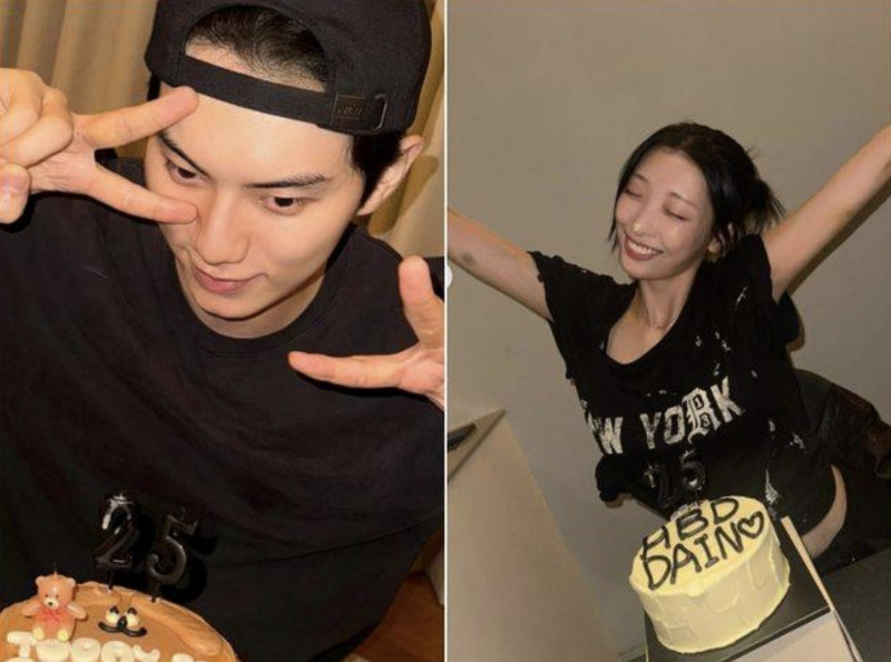 李彩玟（左）和柳茶憐交往一週年，戀情穩定。（翻攝自IG）