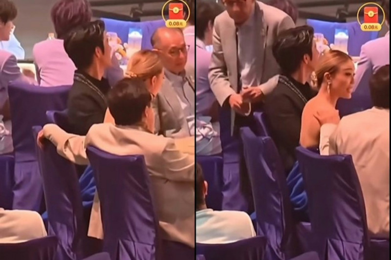 成龍伸手摸向容祖兒全網怒 老闆眼尖出手被讚爆